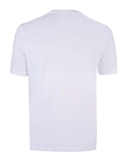 POLERA POLO ALGODON UNISEX MANGA CORTA BLANCO - Imagen 2